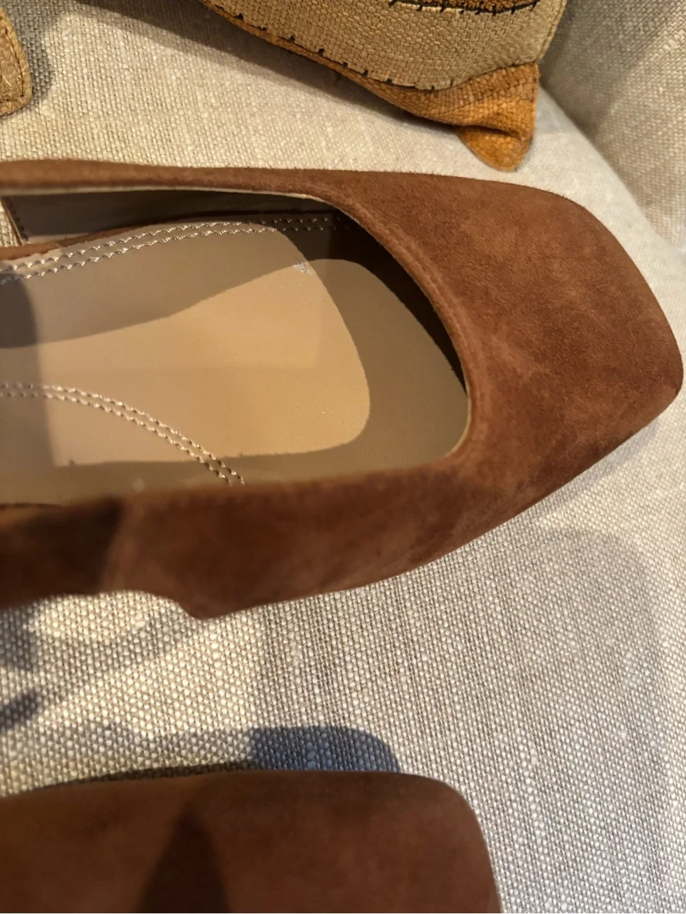 Naturalizer “Carmen” Suede Slingback Pumps